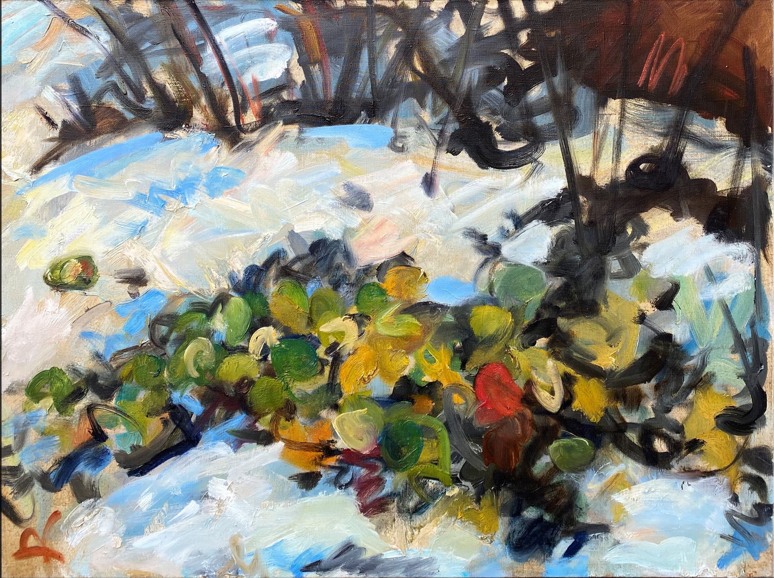 Apples in the snow by Aleksandr Korolev