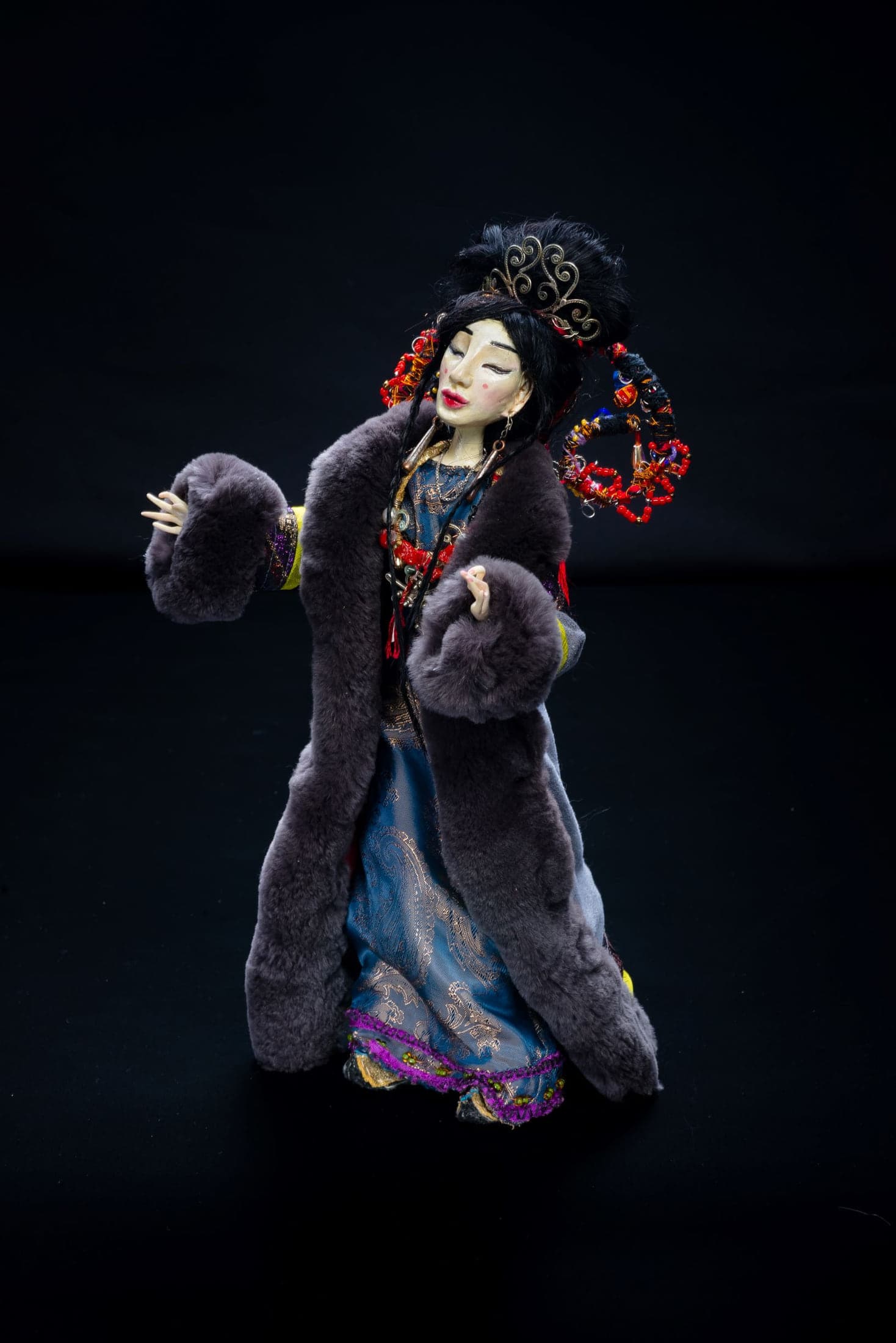 Doll In A Fur Coat by Evgeniya Dugarova