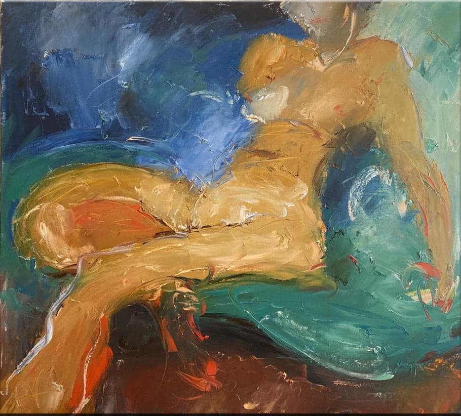 Lying In Strange Position by Elena Gabbasova