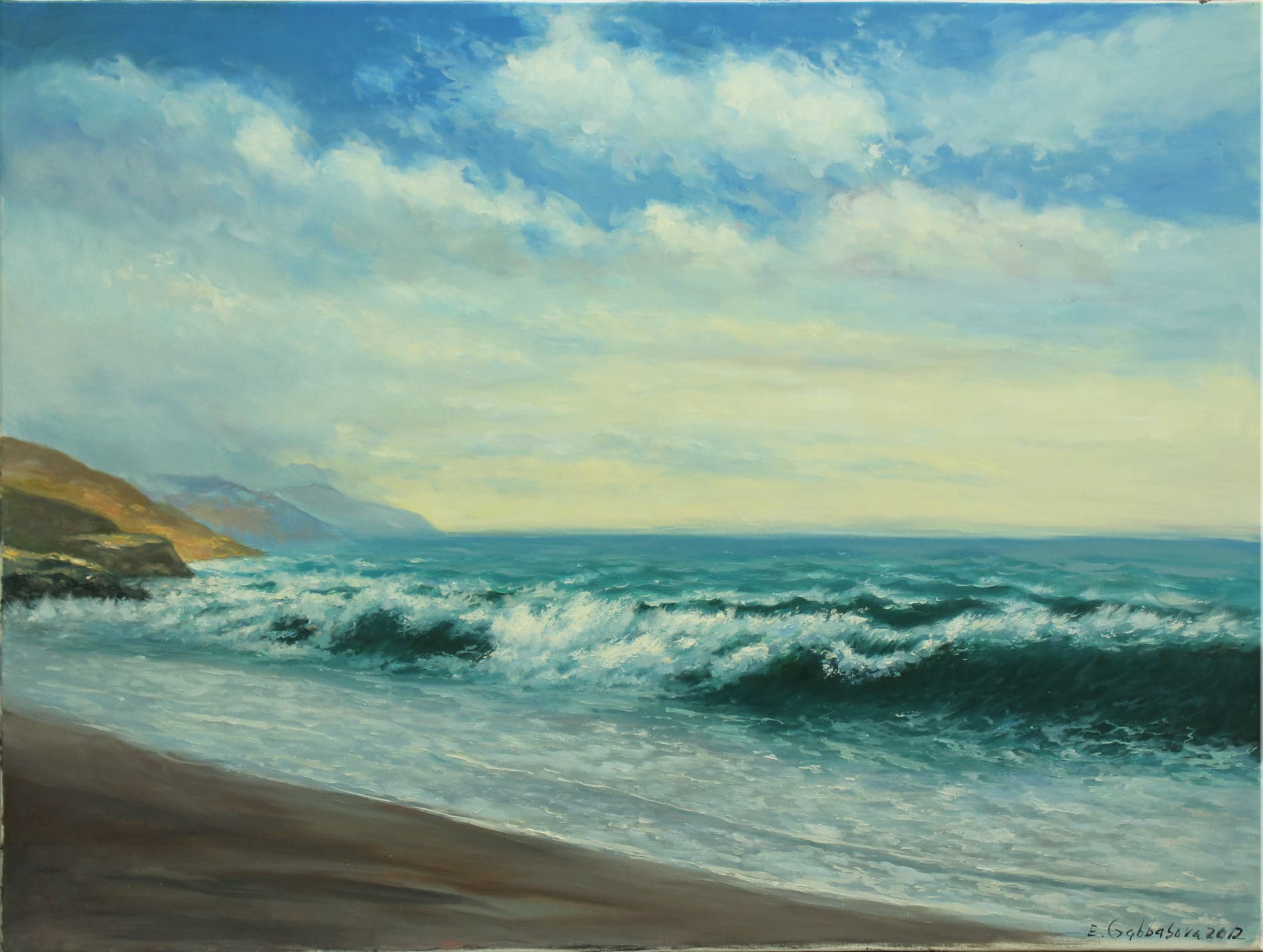 Atlantic ocean by Elena Gabbasova