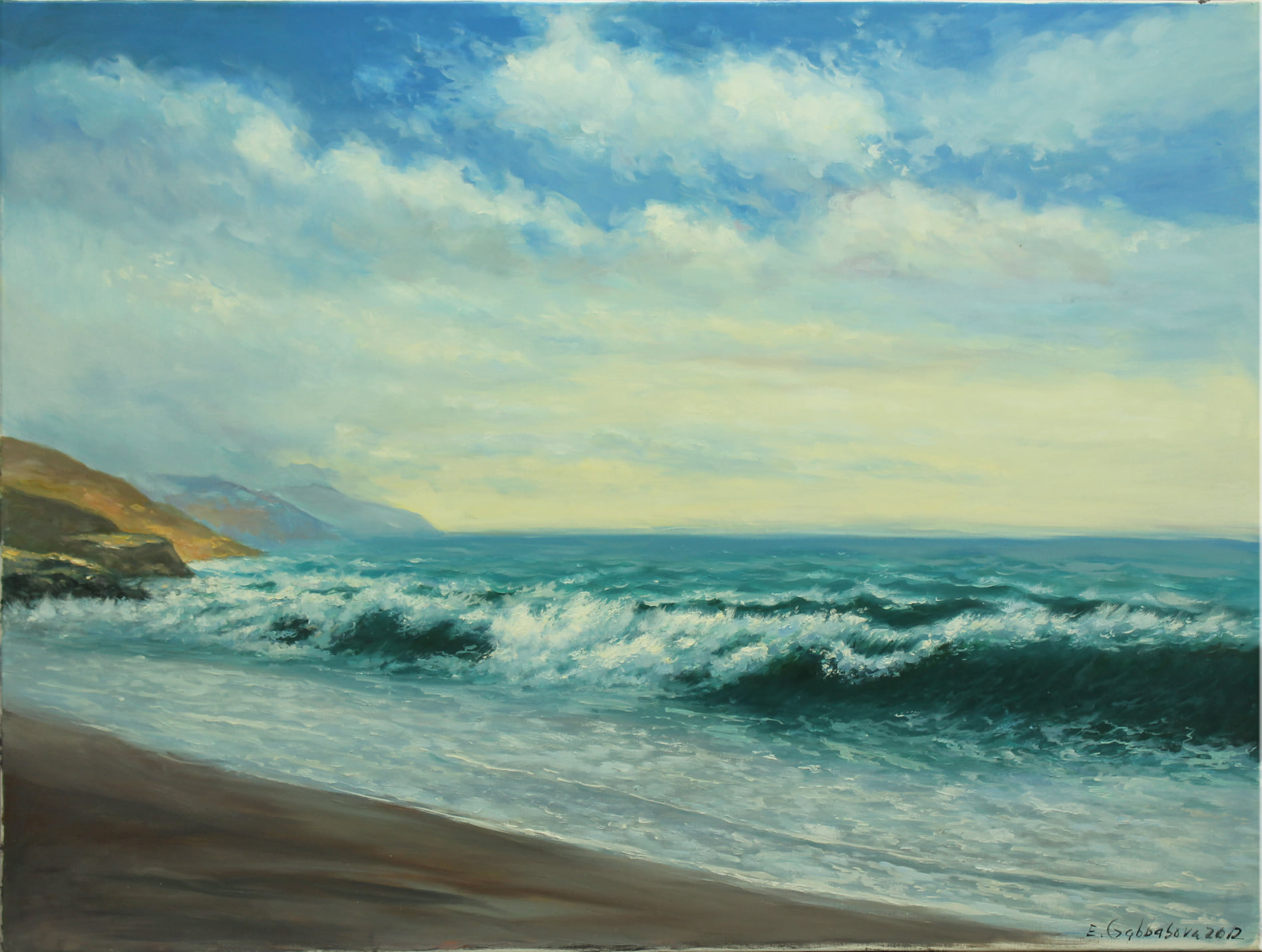 Atlantic ocean artwork