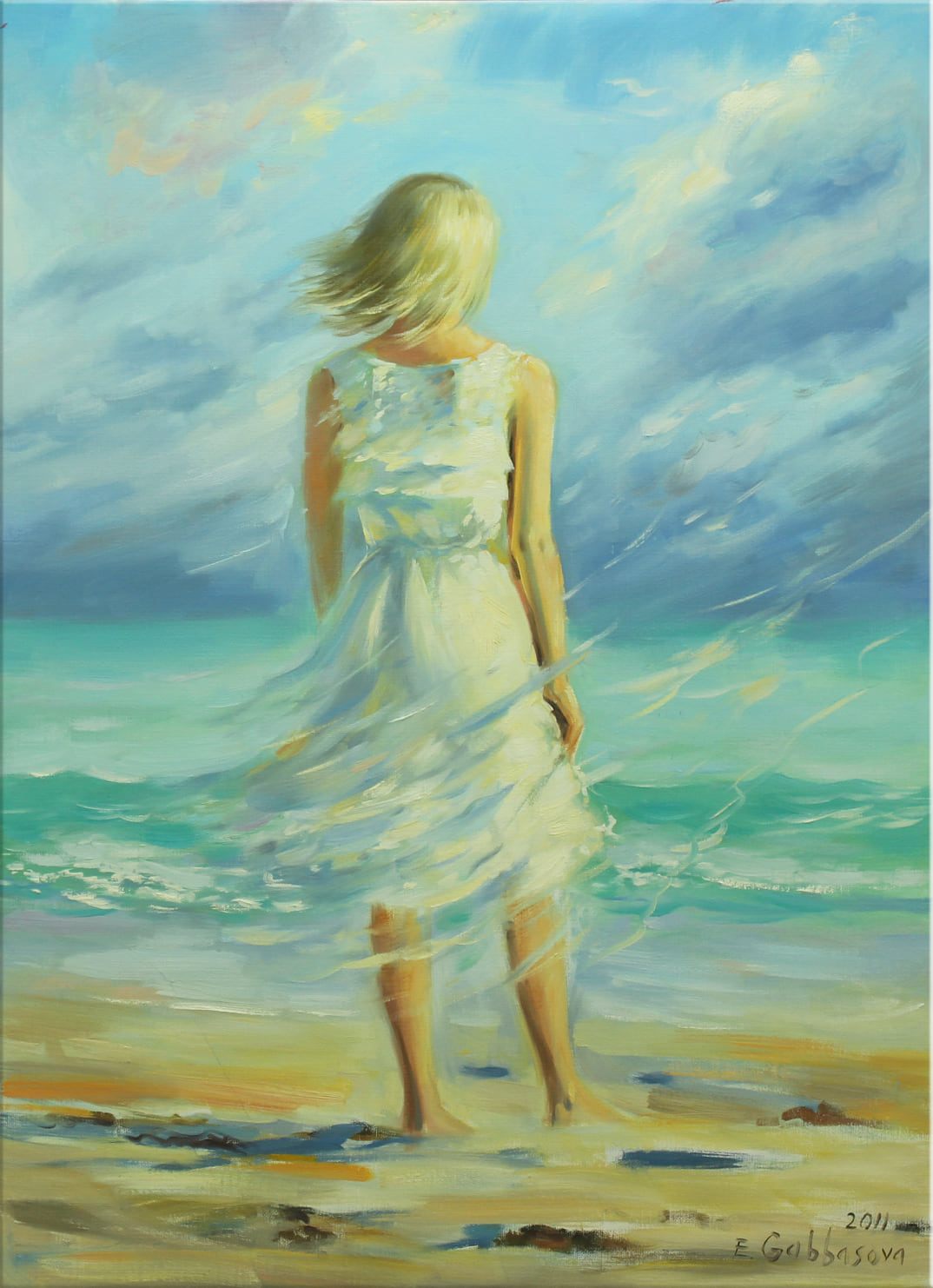 Girl By The Ocean Side artwork